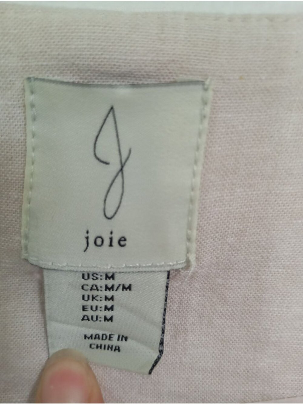 Joie Beige Linen Blend Single-Button Blazer Jacket Womens Size M - Picture 3 of 11